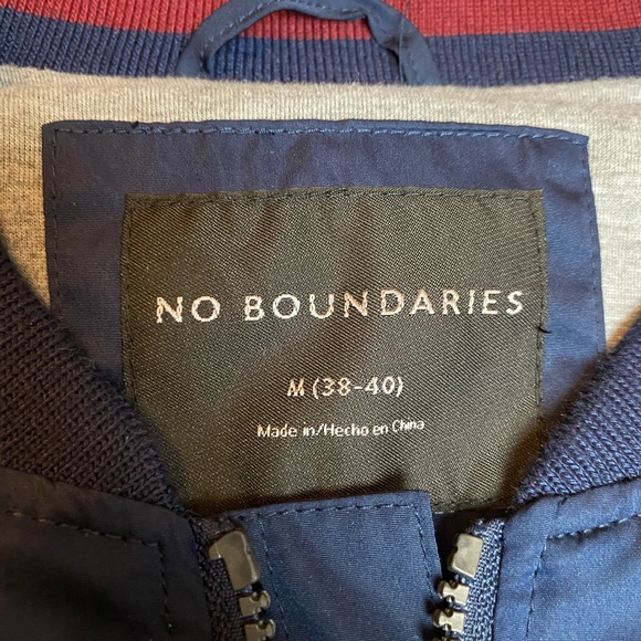 Cool navel blue with red stripes jacket - Picture 2 of 4